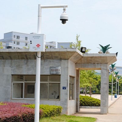 Security Monitoring CCTV Camera Pole Galvanized Steel Pole